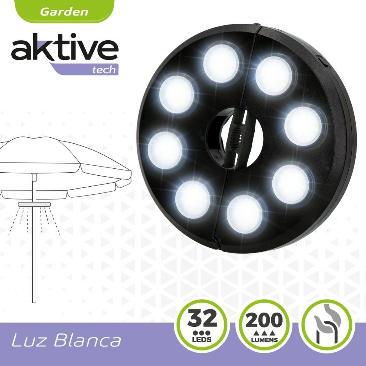 Lampă LED pentru Umbrelă Aktive 6 Unități